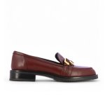 Double Buckle Loafer -burgundy