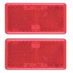 Motoquip 1-PAIR Self Adhesive Reflector Reflector-red