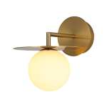 Golden LED Metal Disc Wall Light