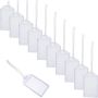 16PCS Luggage Tag Baggage Tags Badge Lanyard For Blue Labels Sleeve Clear