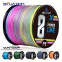 8 Strands Multicolored Fishing Lines 500M/546yd PE Abrasion Resistant Braided Lines Suitable For Seawater And Fresh Water