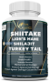 - Shiitake Lion's Mane Turkey Tail Shilajit - 60 Veggie Caps