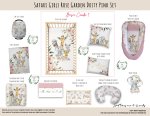 Cot Duvet Bedding Safari Girls Rose Garden Dusty Pink Set