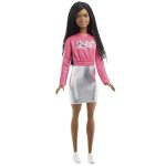 Barbie It Takes Two Barbie Brooklyn Roberts Doll Braided Hair Wearing Pink Nyc Shirt Metallic Skirt & Shoes Gift For 3 To 7 Year