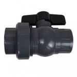 Ball Valve 2 Way Red Handle Plastic