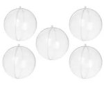 5-PACK Fillable Christmas Bauble Set