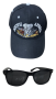 Sa Big Five Themed Six Panel Baseball Cap & Black Wayfarer Sunglasses