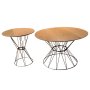 Modern Set Of Coffee Tables Brown & Black Z-058