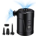 Electric Inflation/deflating Pump Built-in 5200 Mah Battery Black