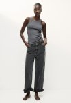 Ribbed Vest Top - Dark Grey