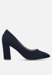 Madison Bora Court Heel - Dark Blue