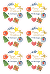 Personalised Christmas Gift Stickers - Festive Cheer - Afrikaans