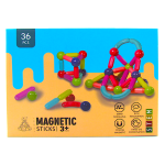 Magnetic Stick Building Set For Kids - 36 Pieces