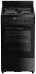 Defy 50CM Black 4 Plate Compact Stove Black Fc - DSS554