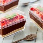 H-select Acrylic Dessert Cont. Rectangle & Lid 120ML 1X10
