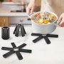 1PC Versatile Folding Table Mat - Anti-scald Heat-resistant For Bowls Pots & Coasters - Perfect For Kitchen & Dining Room