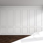 Pangda Peel And Stick Wall Molding Kit 3D Premade Accent Molding Wainscoting Panel For Interior Wall Moulding Decor Ready To Ass