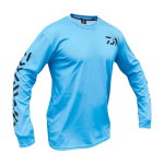 Daiwa T-Shirt Sublimated Round Neck Sky Blue Fish