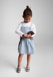 Dungaree Dress Poppy - Light pastel Blue