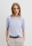Organically Grown Cotton Linen Short Sleeve Knit T-Shirt