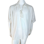 White Boho Relaxed Fit Top - XL