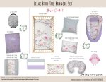 Cot Duvet Bedding Lilac Bird Tree Branch