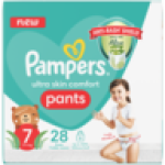 Pampers Pants Size 7 Disposable Nappy Pants 28 Pack