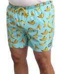 Mens Printed Banana Swim Shorts - 10XL Yellow