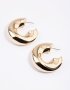 Goldair Gold Organic Thick Hoop Earrings