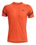 Men's Ua Rush 2.0 Emboss Short Sleeve - Blaze Orange Md