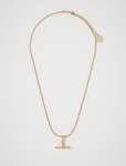 Betsy Waterproof T-bar Necklace - 0 Gold Plated