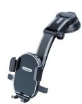 Car Phone Holder Mount Vent Clip Automatic Lock Suction Cup Bracket -black