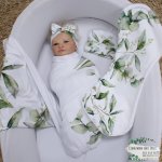 Wrap Set Swaddle Set Pennygum Green Leaf