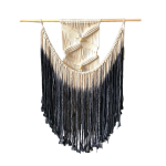 Dream Boho Wall Hanging - Charcoal Dip Dye