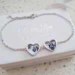 CBA103736 - Personalized Photo Heart Bracelet Stainless Steel