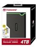 Transcend Storejet 25MC Slimline Series Iron Grey 4TB 2.5 Inch External Hard Drive