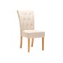 Vividitto - Tapas Fabric Dining Chair - Cream & Natural