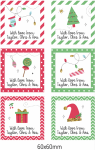 Personalised Christmas Gift Stickers - Feeling Festive - Afrikaans