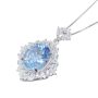 Blue Topaz Pendant Kind Blue Necklace For Women