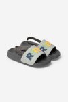 Moulded Footbed Logo Slide - 13 Charcoal