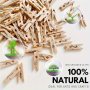 100PCS Rustic MINI Wooden Clothespins - Versatile Photo & Craft Clips For Home Decor Art Displays & Party Decorations