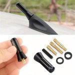 Brand New Carbon Fiber Screw Metal Short Mast Antenna Car Styling Roof Antenna Enhanced Signal For Benz Car Accessories