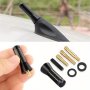 Brand New Carbon Fiber Screw Metal Short Mast Antenna Car Styling Roof Antenna Enhanced Signal For Benz Car Accessories