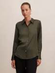 Coco Satin Shirt - 16 Deep Khaki