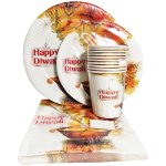 Happy Diwali Paperplate Set 40PC