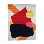 Abstract 152X244CM Red&purple Carpet