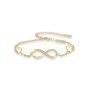 Infinity Symbol Women's Anklet 925 Sterling Silver Cubic Zirconia Anklets