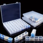 1PC 5D Diamond Painting Accessories 28 56 Grids Clear Diamond Painting Storage Container For Bead Storage Sewing Nail Diamonds E