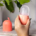 Shell Shaped Facial Ice Roller - Pink