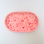 Eco-resin Terrazzo Soap Dish - Pink & Red